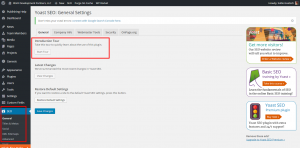 Yoast SEO general settings: take a tour